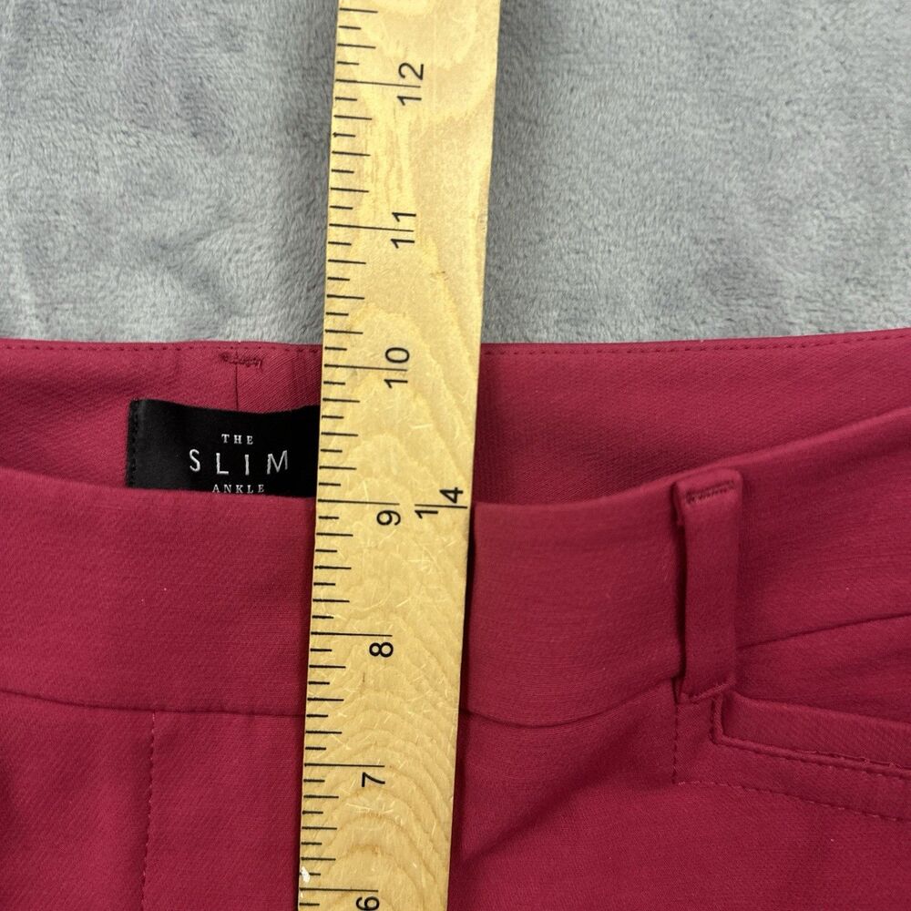 WHBM White House Black Market The Slim Ankle Pants Size 4 Pink Trousers Work - Picture 11 of 13